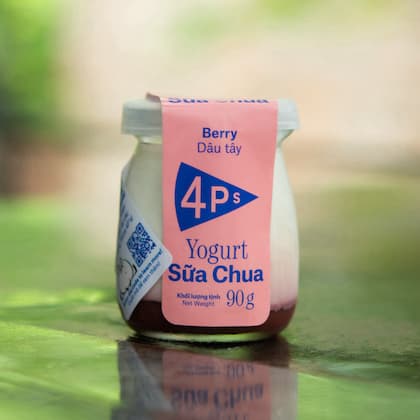 Sữa chua xốt dâu (90g)